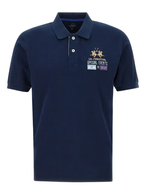 La Martina logo-embroidered polo shirt