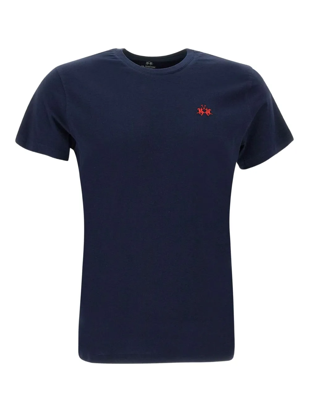 La Martina logo-embroidered crew-neck t-shirt | Blue | Image 1