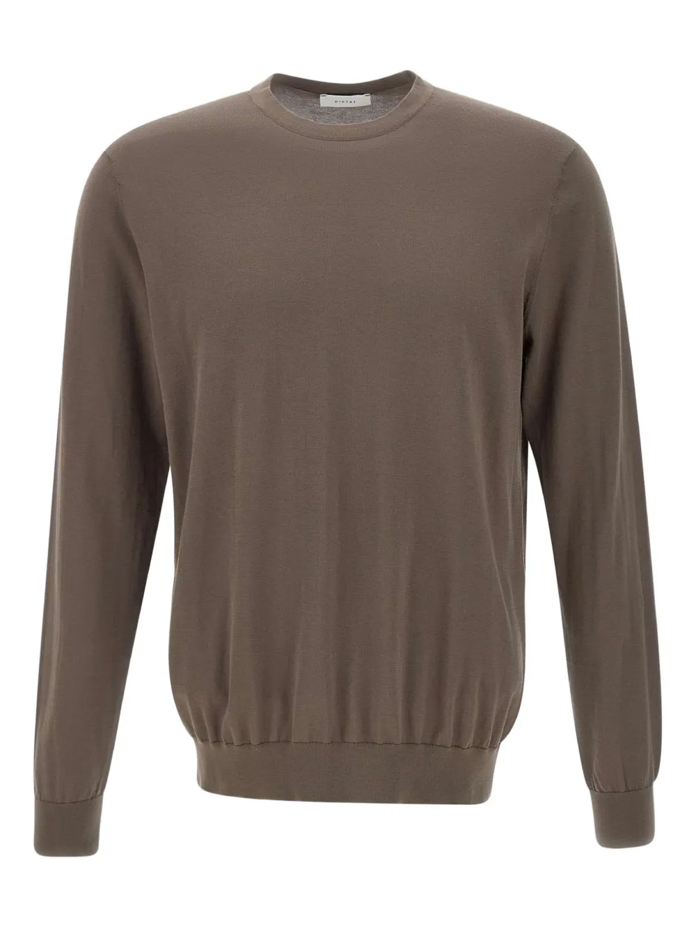 DIKTAT crew-neck cotton sweater | Brown | Image 1