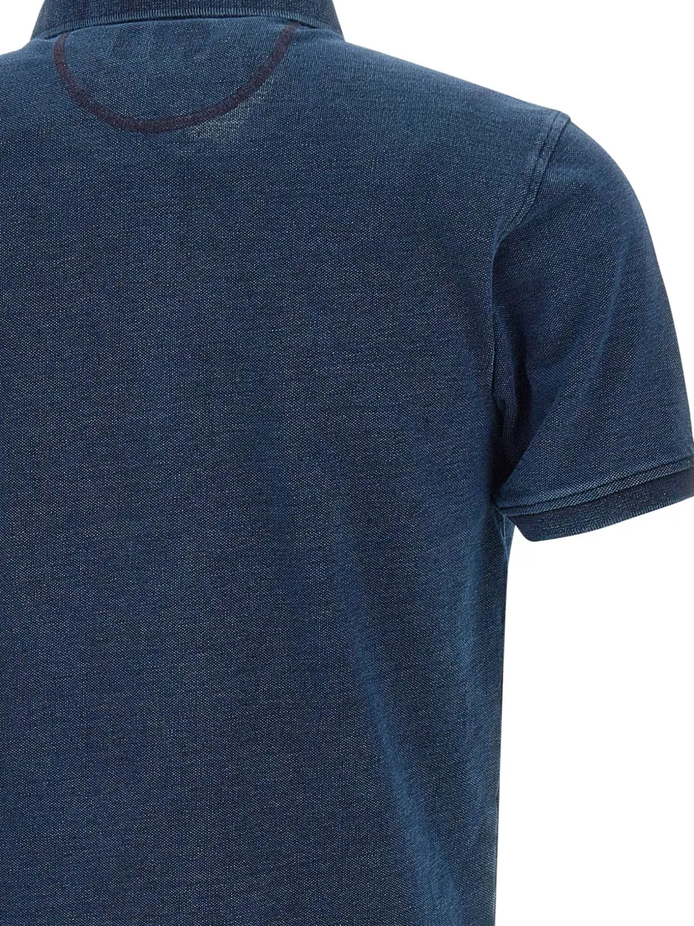 La Martina Katoenen poloshirt met geborduurd logo Blauw