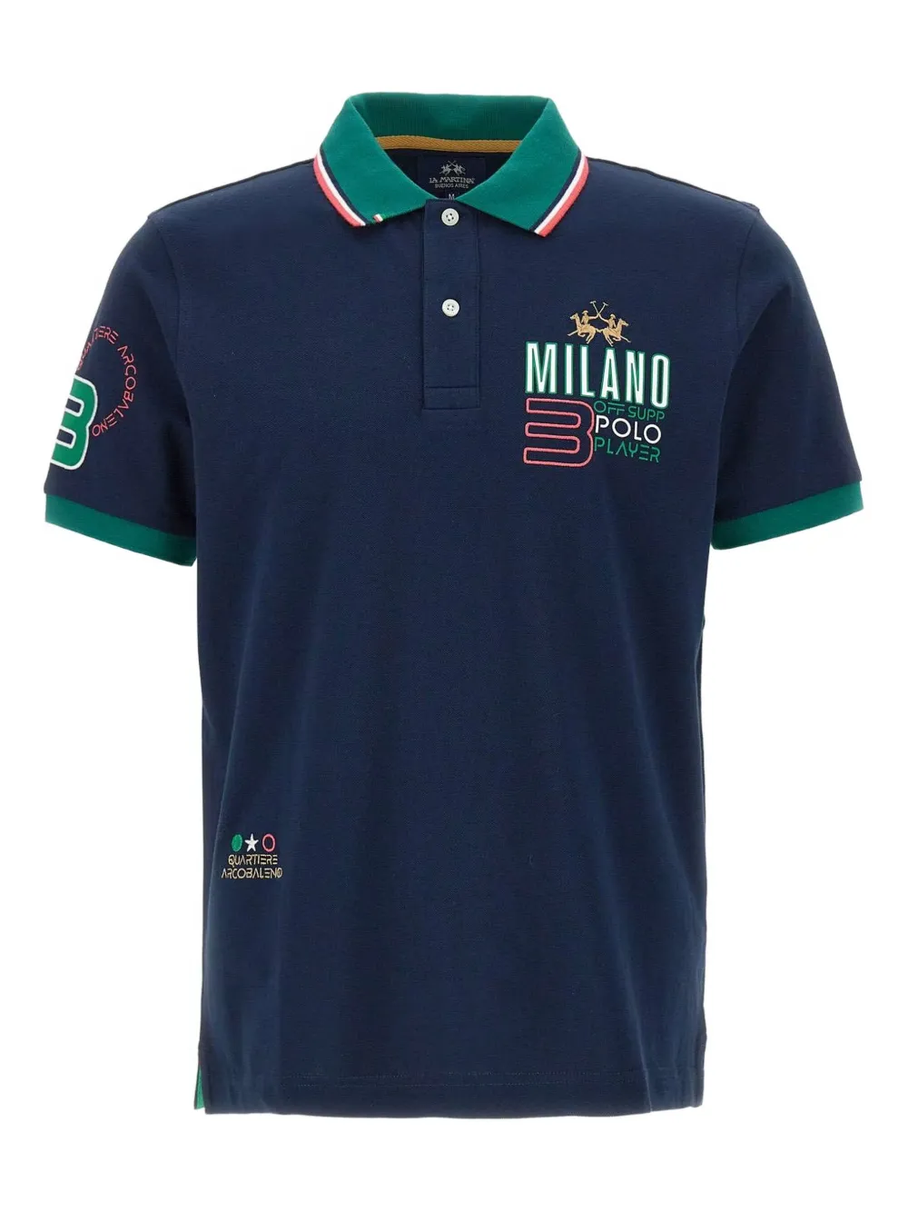La Martina embroidered polo shirt | Blue | Image 1