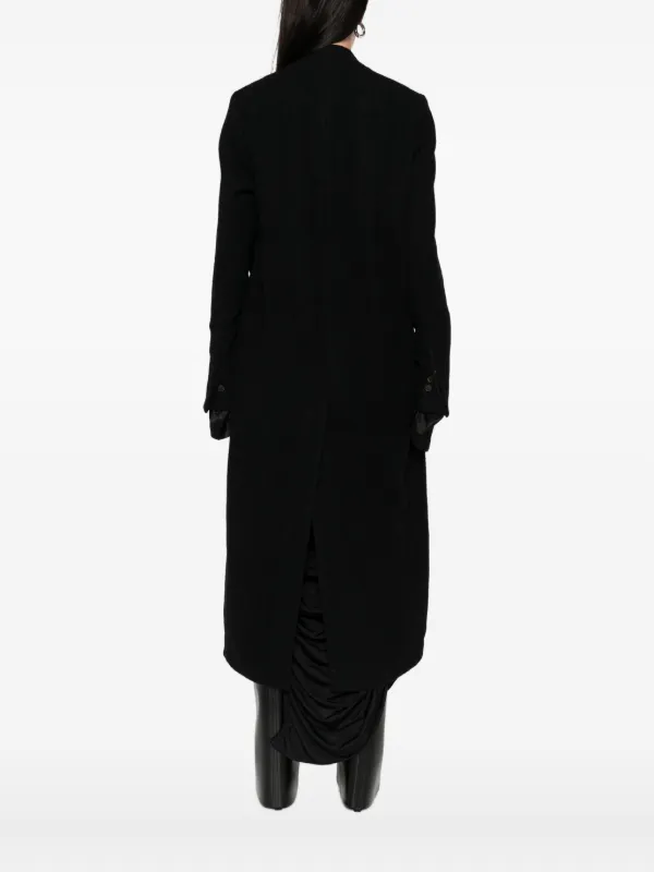 Rick Owens オーバーラップシーム コート | ブラック | FARFETCH JP