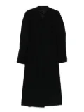 Rick Owens overlap-seam wool coat - Black