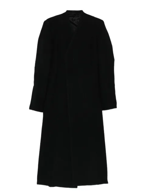 Rick Owens overlap-seam wool coat