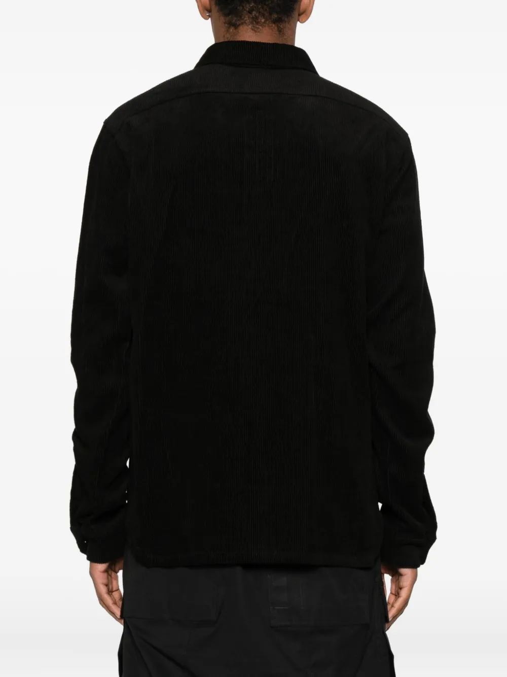 Rick Owens corduroy shirt Zwart
