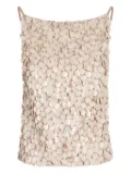 P.A.R.O.S.H. sequin-embellished top - Neutrals