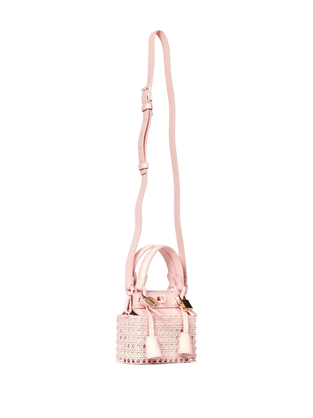 Giambattista Valli Cage mini-shopper met slot Roze