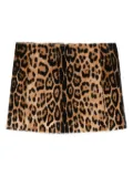 P.A.R.O.S.H. leopard-print skirt - Brown