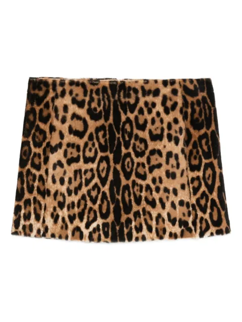 P.A.R.O.S.H. leopard-print skirt
