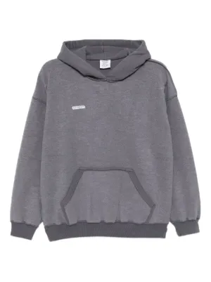 VETEMENTS logo-embroidered Hoodie | Grey | FARFETCH