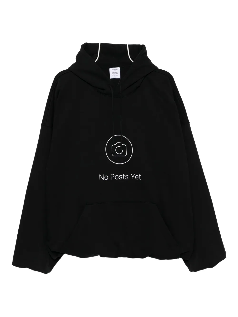 VETE TS Hoodie met grafische print Zwart
