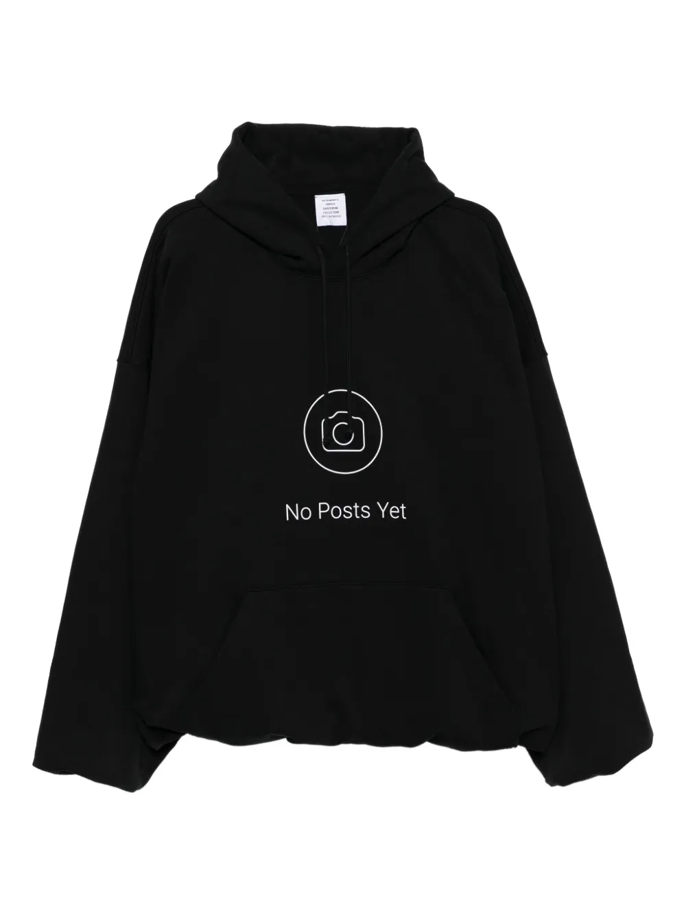VETE TS Hoodie met grafische print Zwart