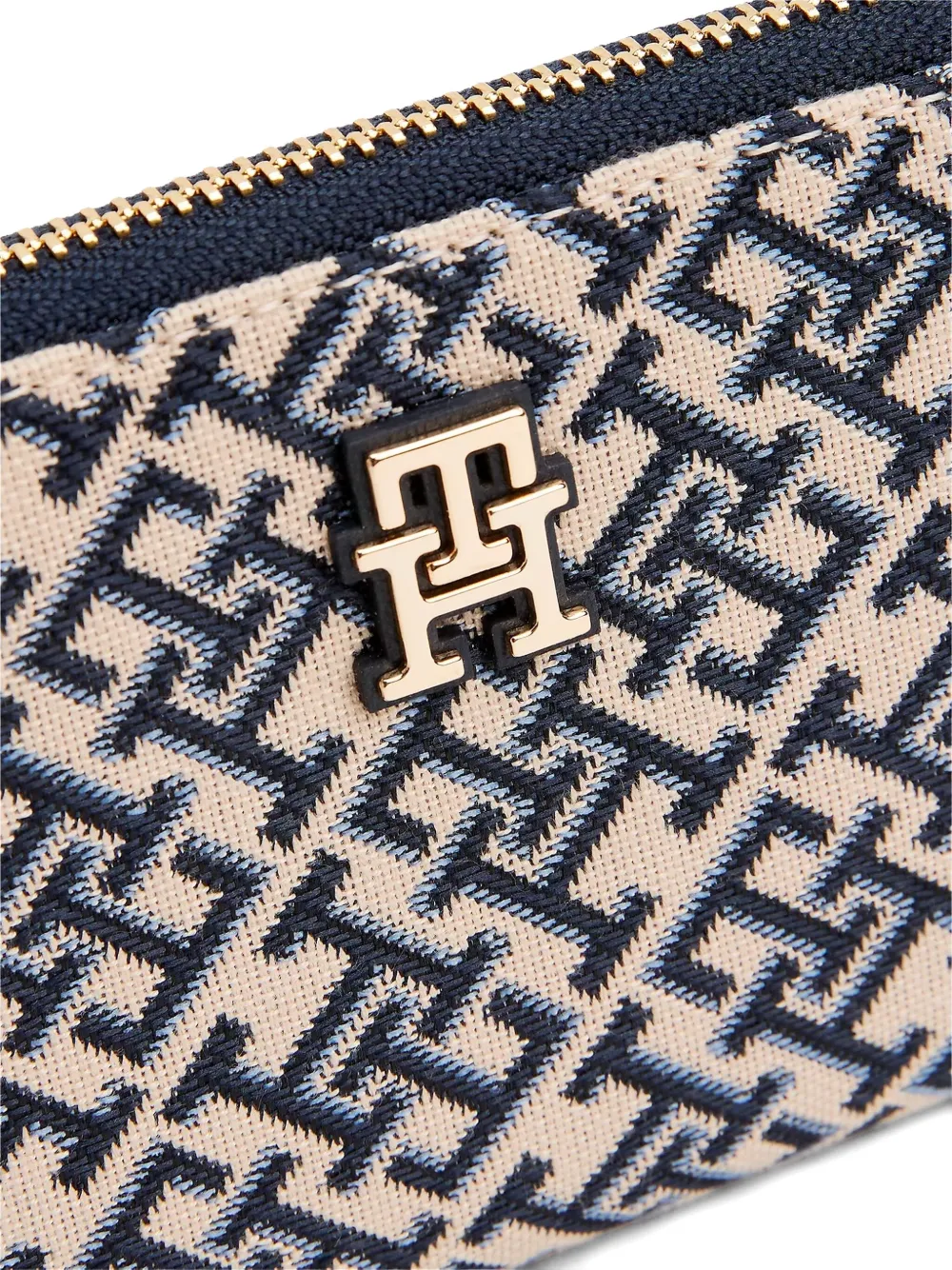 Tommy Hilfiger Portemonnee met monogram Beige