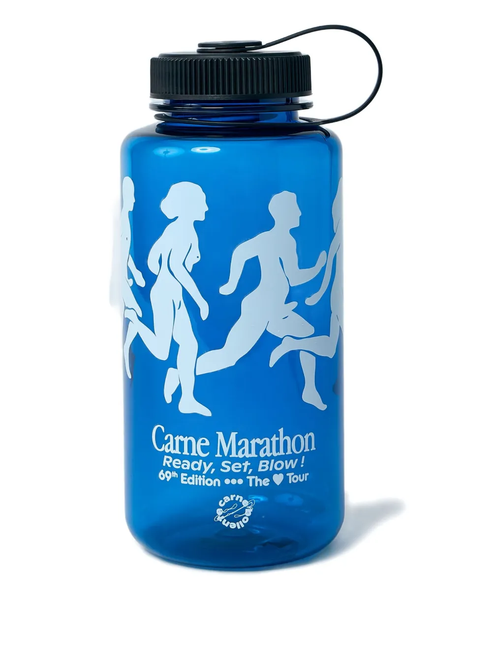 Carne Bollente Logo-print Water Bottle In Blue