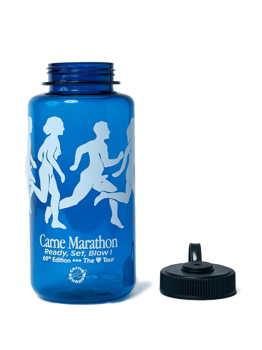 Carne Bollente Logo-print Water Bottle In Blue