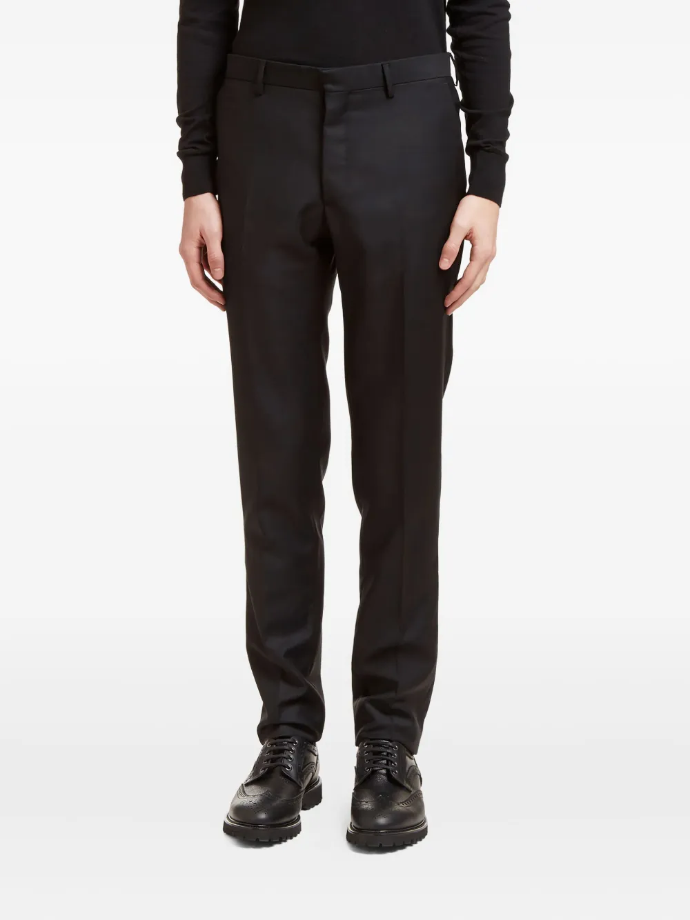 Aiezen wool-blend tailored trousers | Black | Image 1