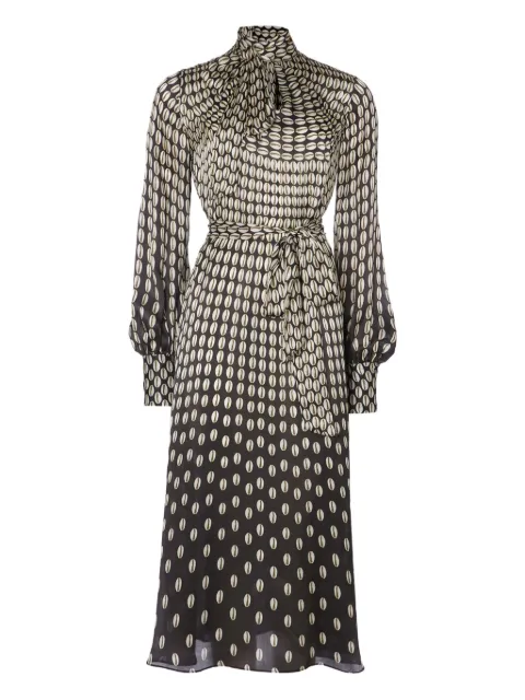 Temperley London vestido con estampado Cowrie