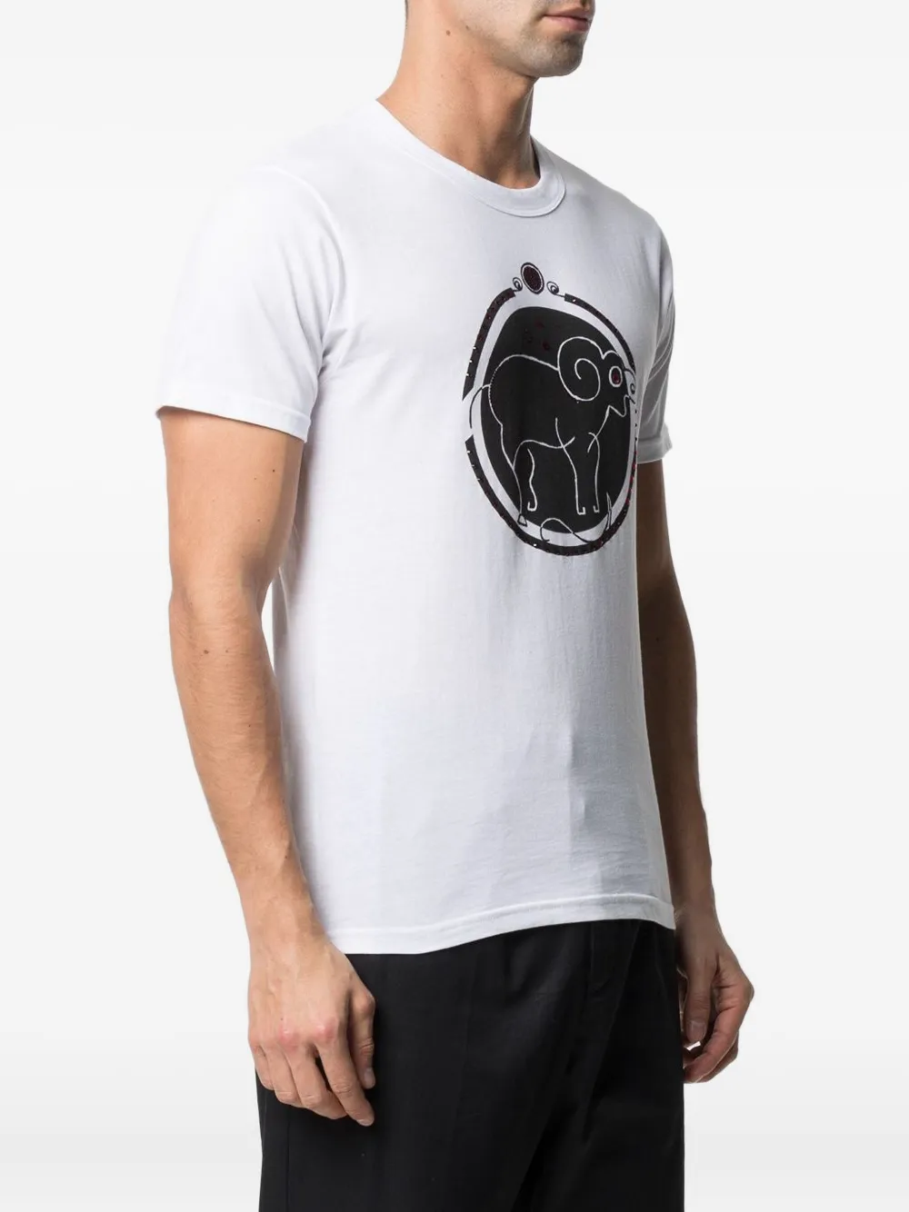 Swarovski crystal-embellished aries T-shirt Wit