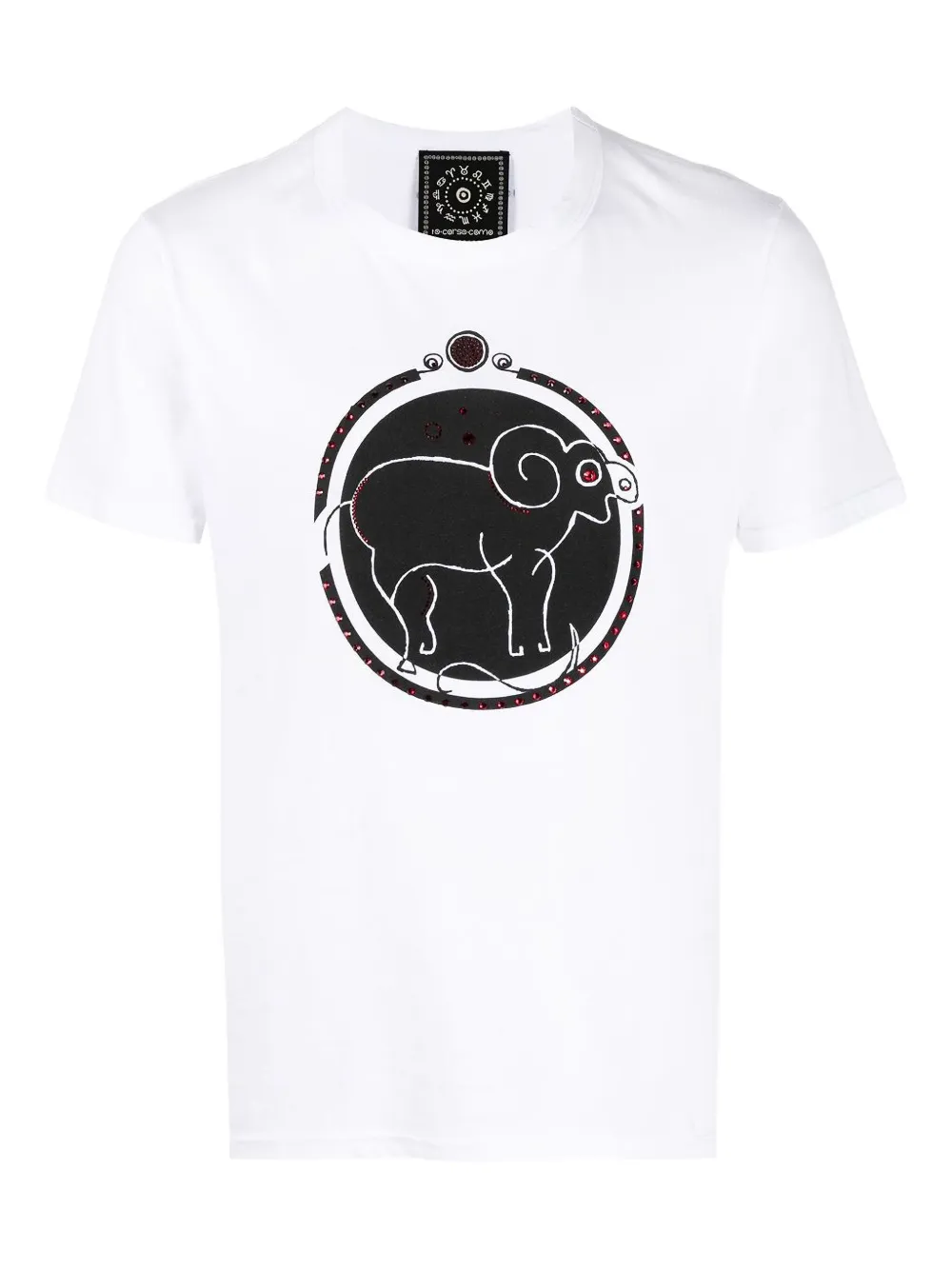 Swarovski crystal-embellished aries T-shirt | White | Image 1