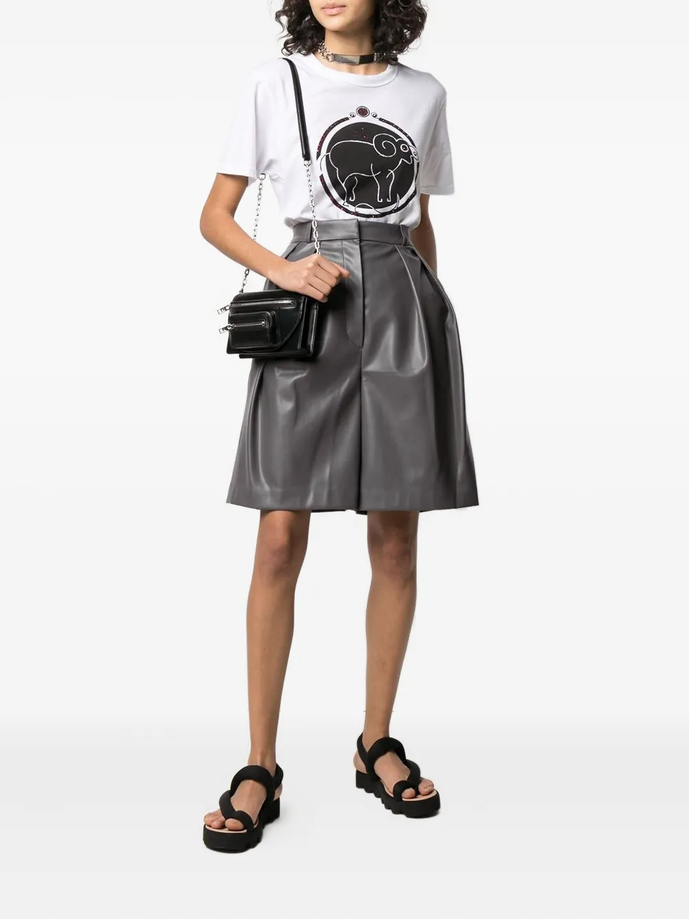 Swarovski crystal-embellished aries T-shirt | T-Shirts | Image 2