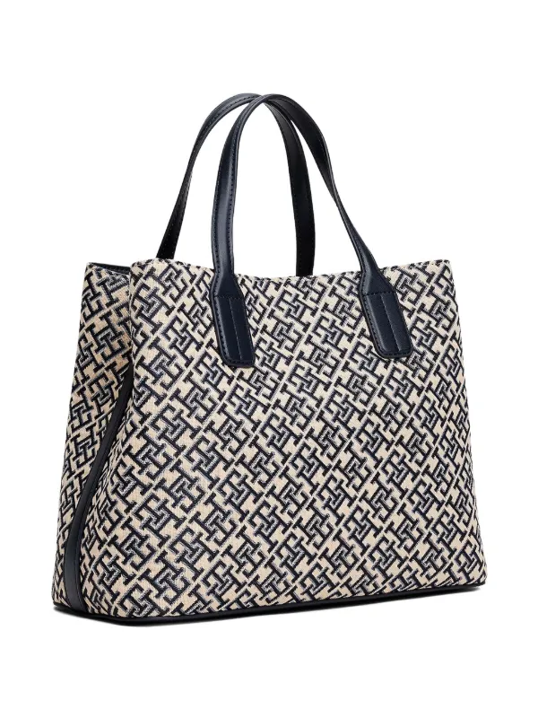 Tommy Hilfiger Monogram Tote Bag Neutrals FARFETCH IN