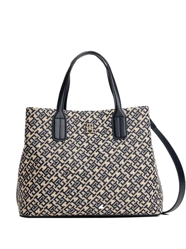Tommy Hilfiger Monogram Tote Bag Neutrals FARFETCH IN