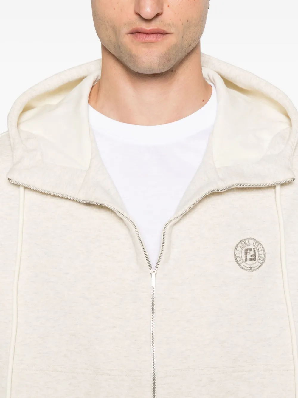 FENDI Mouwloze hoodie Beige