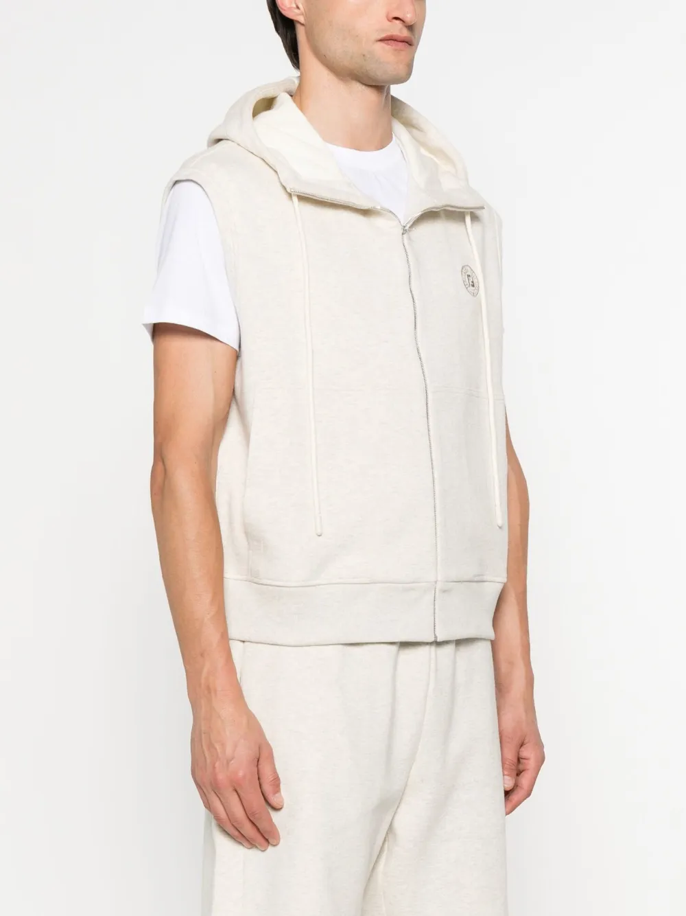 FENDI Mouwloze hoodie Beige
