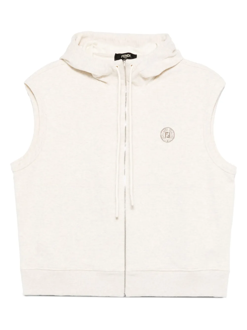 FENDI Mouwloze hoodie Beige