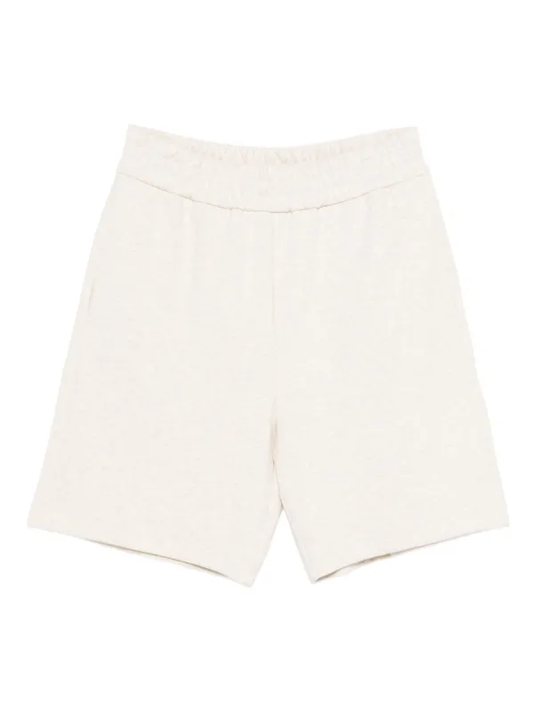 Fendi Elastic-waistband Logo Shorts in Neutrals