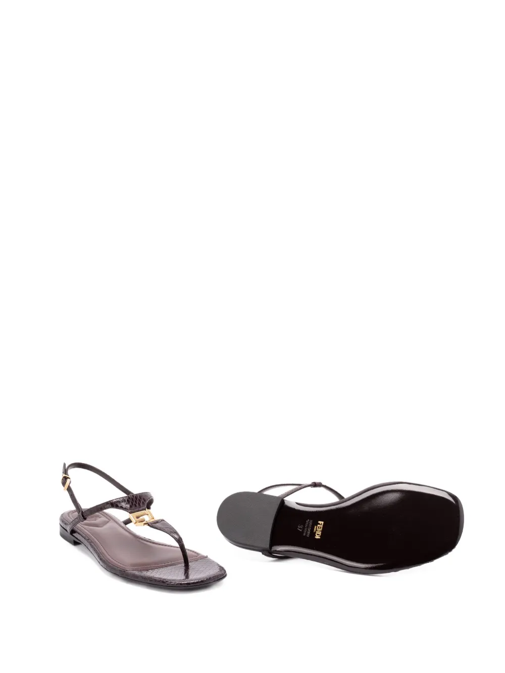 FENDI FFold flat sandals | Flat Sandals | Image 2