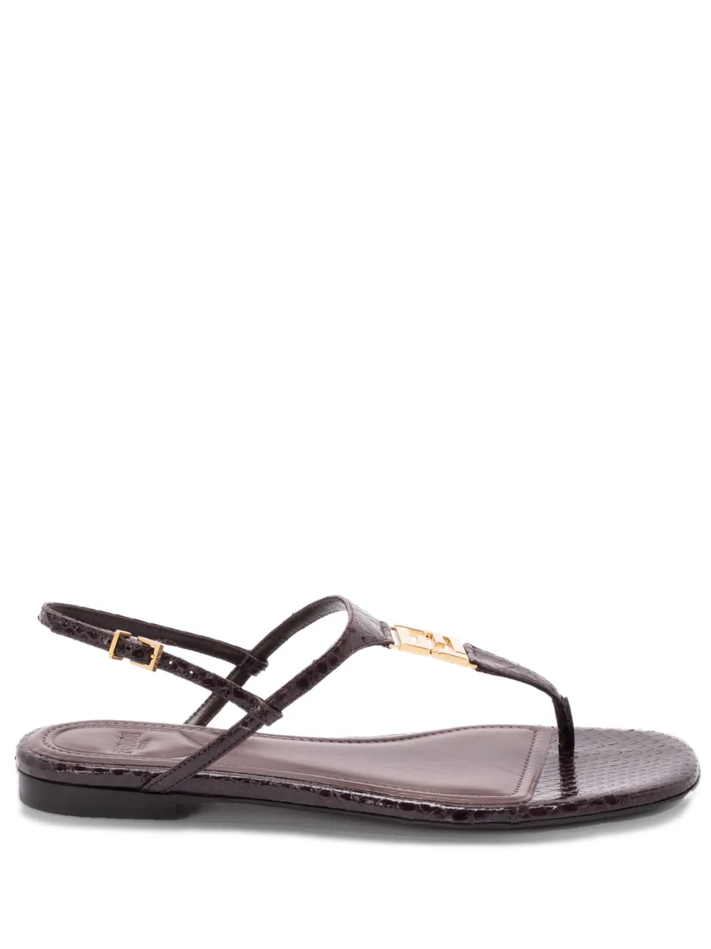 FENDI FFold flat sandals Purple