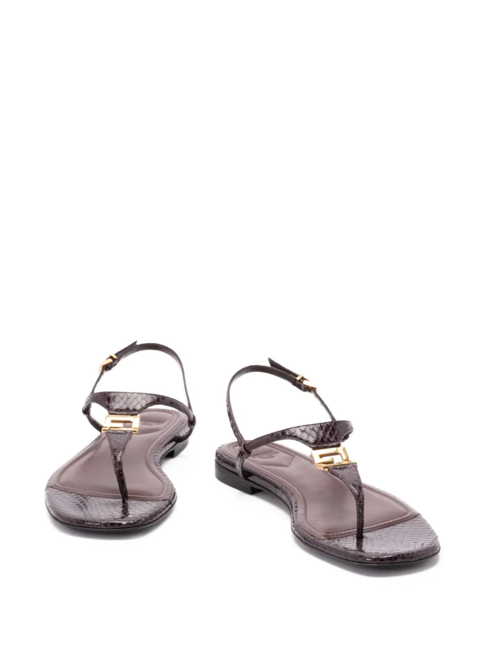 FENDI FFold flat sandals Purple