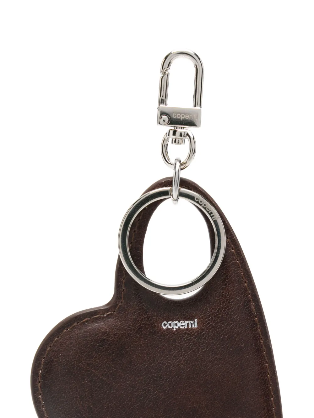 Coperni Sleutelhanger met hart Bruin