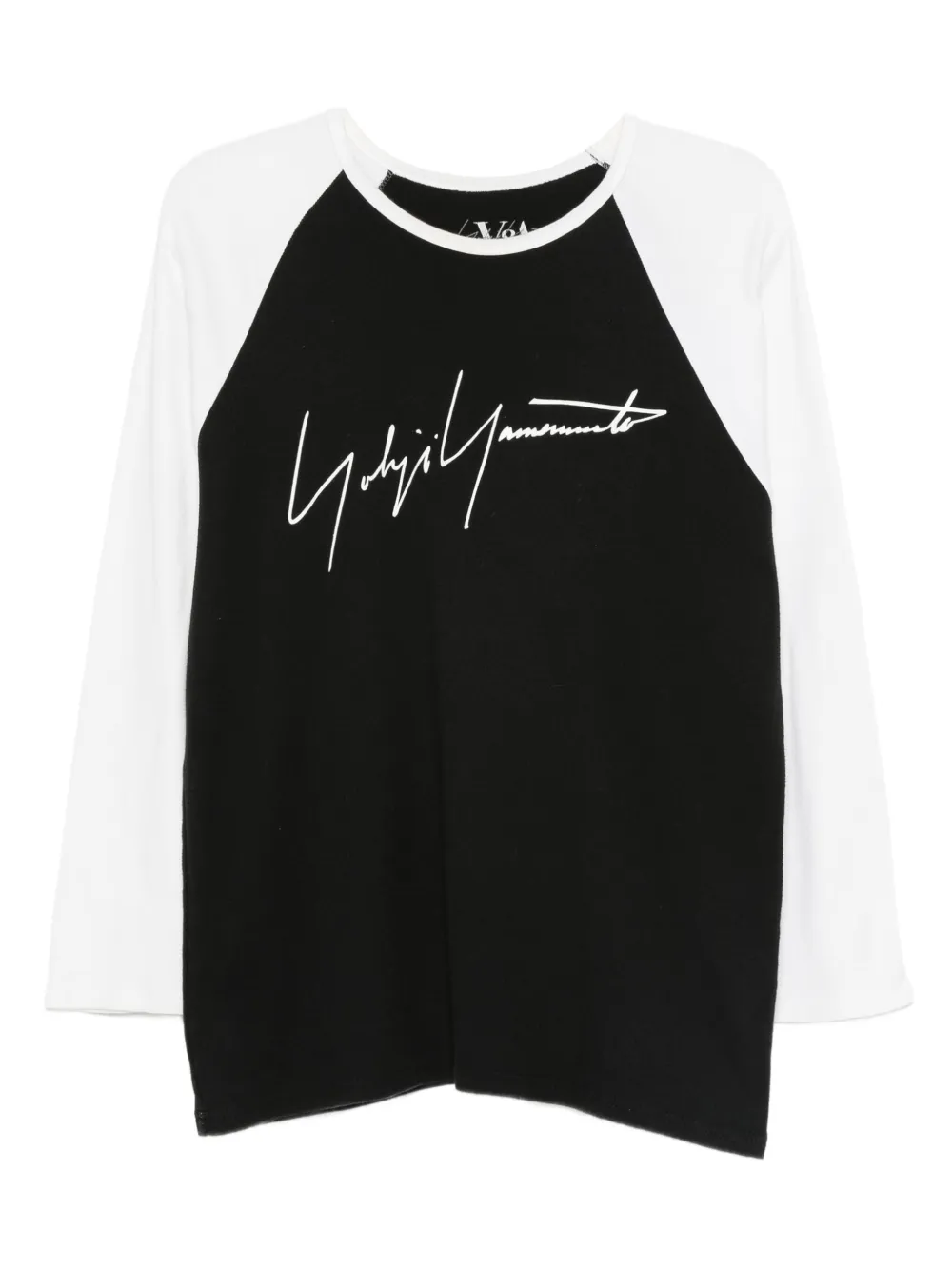 Pre-owned Yohji Yamamoto 2000s Raglan-sleeve Baseball T-shirt