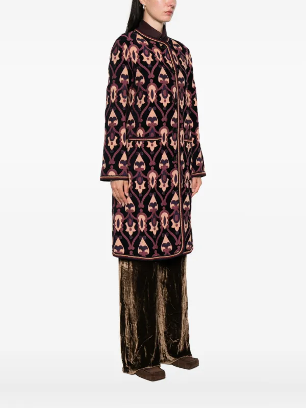 エトロ　リバーシブル　コート ETRO ペイズリーリバーシブル コート | ブルー | FARFETCH JP