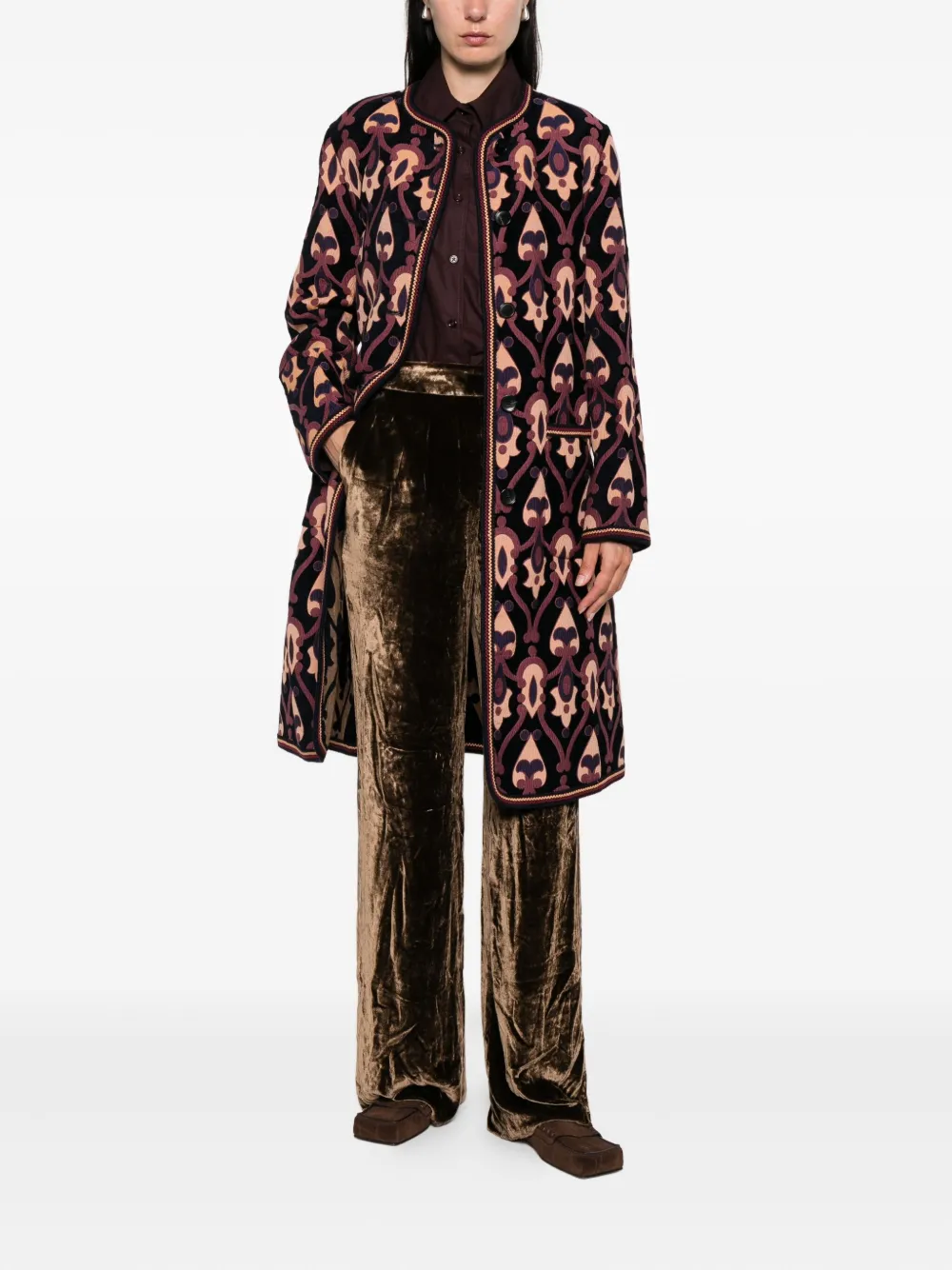 ETRO Omkeerbare jas met paisley-print Blauw