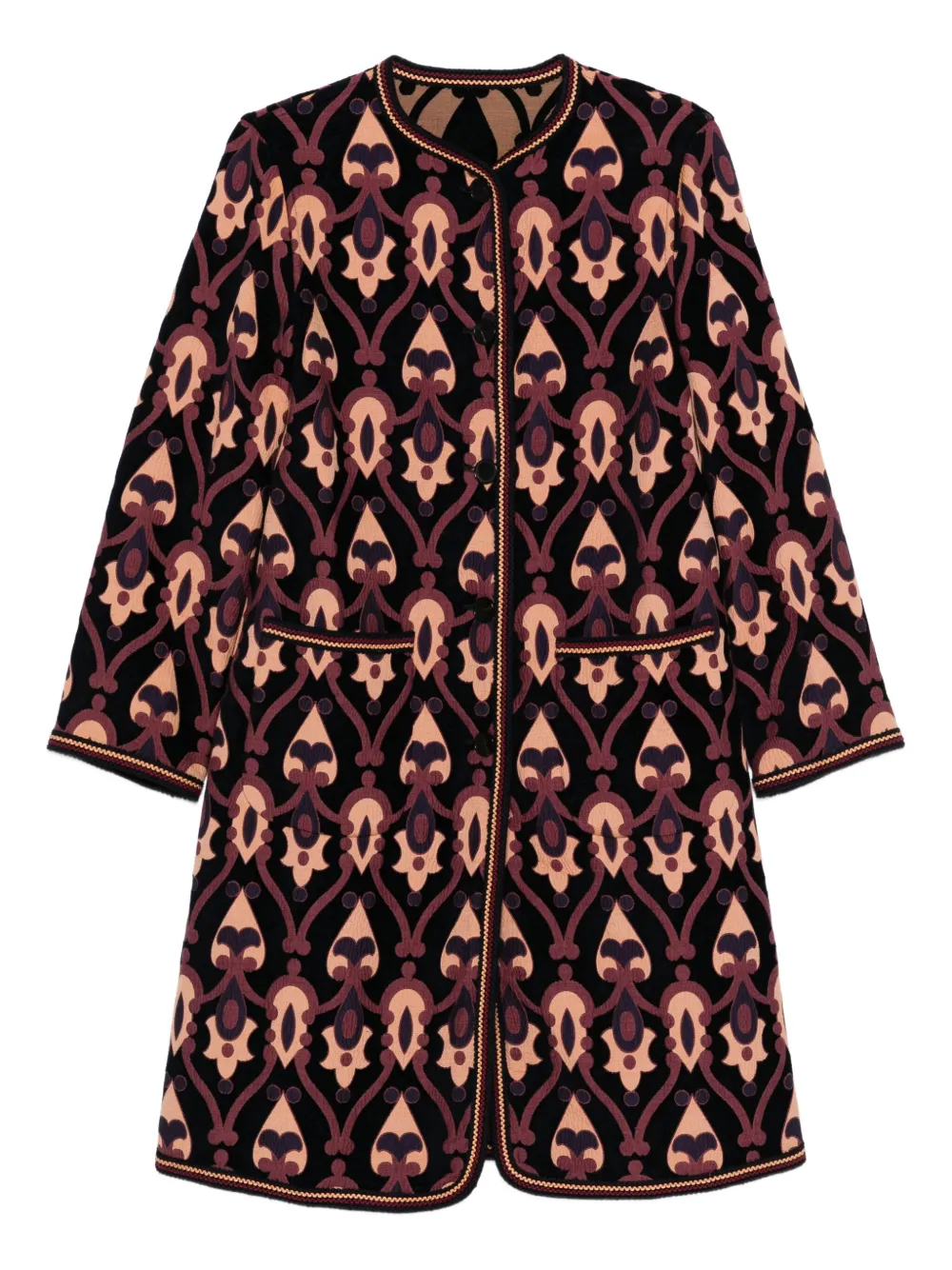ETRO Omkeerbare jas met paisley-print Blauw