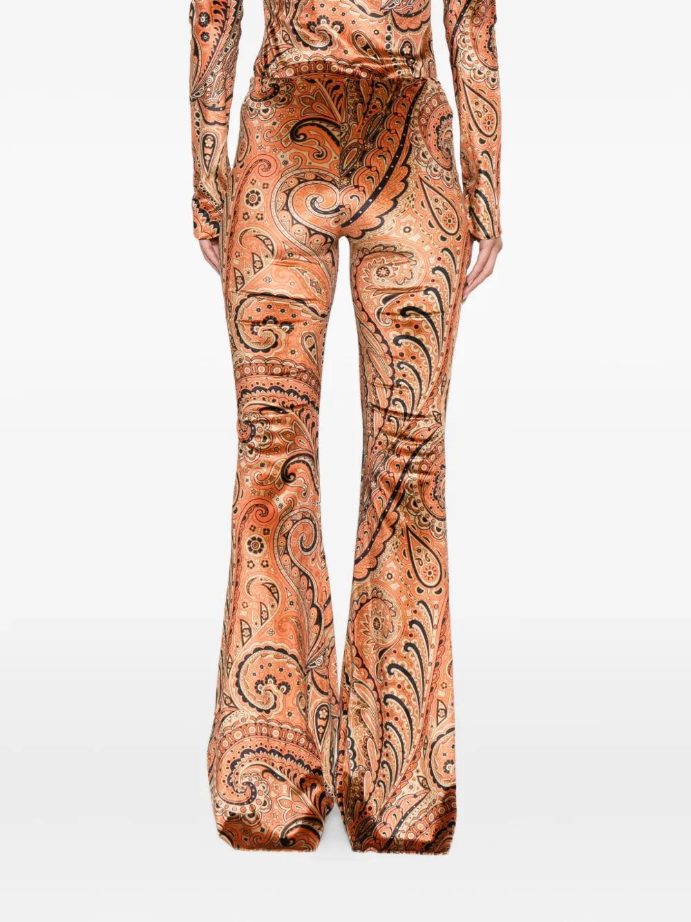 ETRO Broek met paisley-print Beige