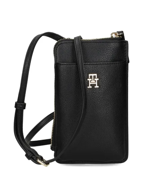 Tommy Hilfiger logo-plaque zip-top phone bag
