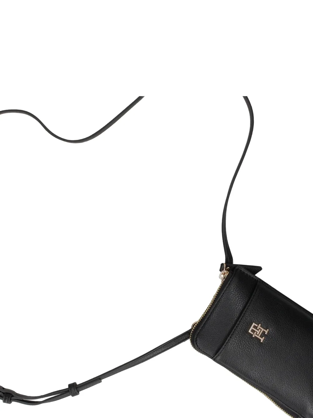 Tommy Hilfiger Telefoonhoesje met logoplakkaat en rits Zwart