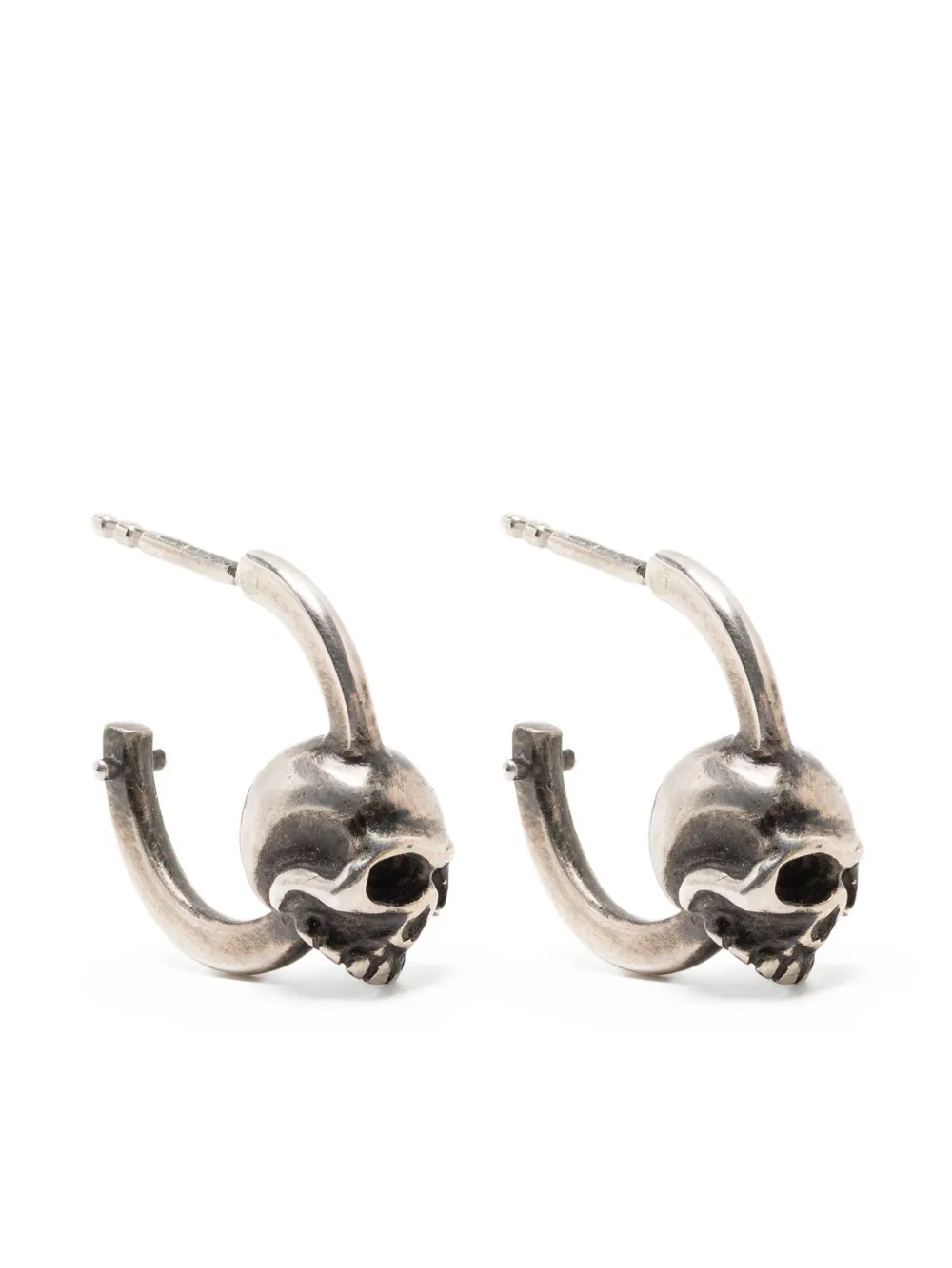WERKSTATT:MÜNCHEN arracadas con motivo skull | plateado | Image 1