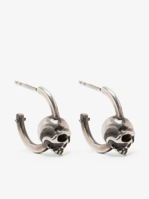 WERKSTATT:MÜNCHEN hoop studs skull earrings 