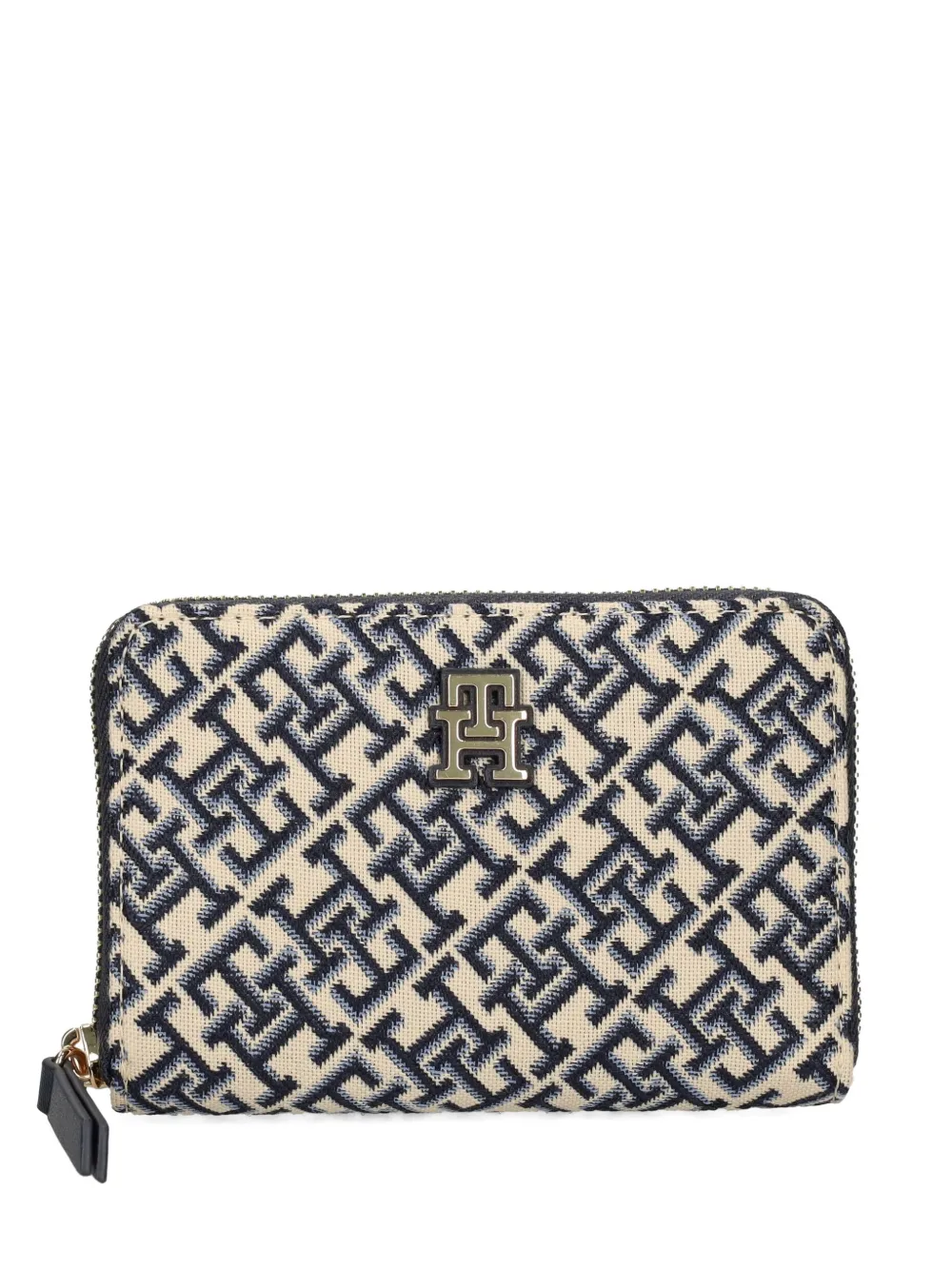 Tommy Hilfiger Portemonnee met monogram en rits Blauw