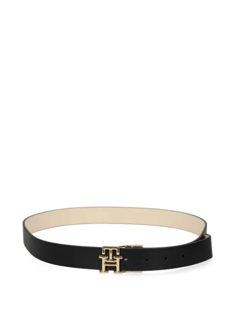 Tommy Hilfiger monogram buckle leather belt