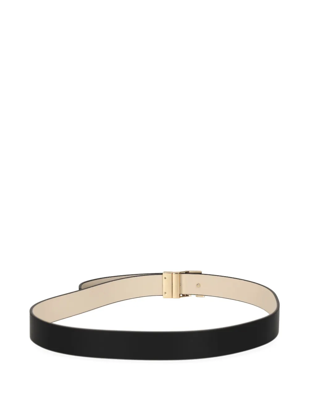 Tommy Hilfiger Leren riem met monogram Zwart