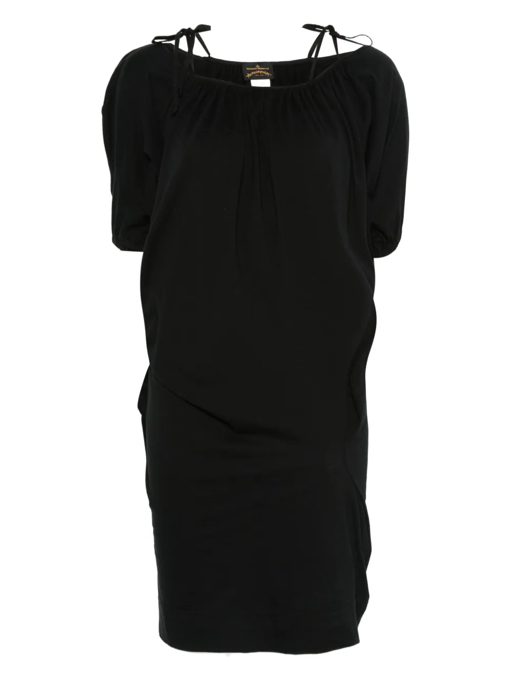 2010s puff-sleeve dress