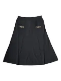 TWINSET Kids chain-embellished pocket midi skirt - Black