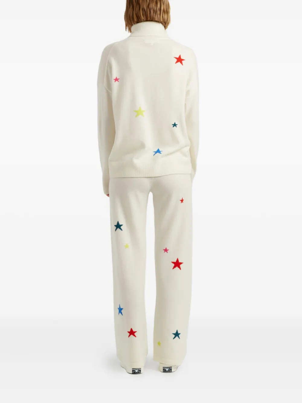 Chinti & Parker Star-embellishment Trousers In White