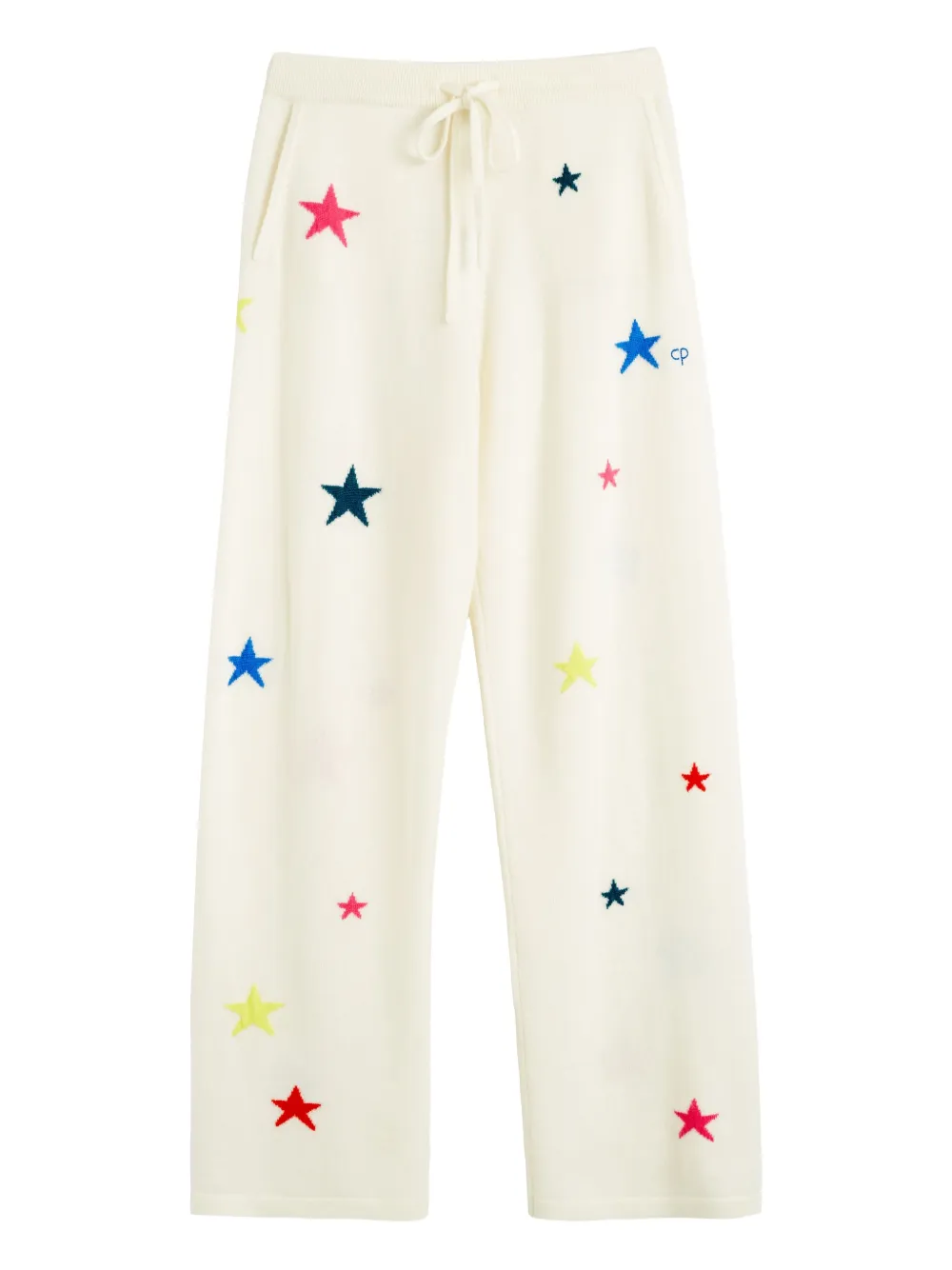 Chinti & Parker Star-embellishment Trousers In White